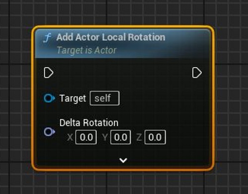 UE5のAddActorLocalRotation